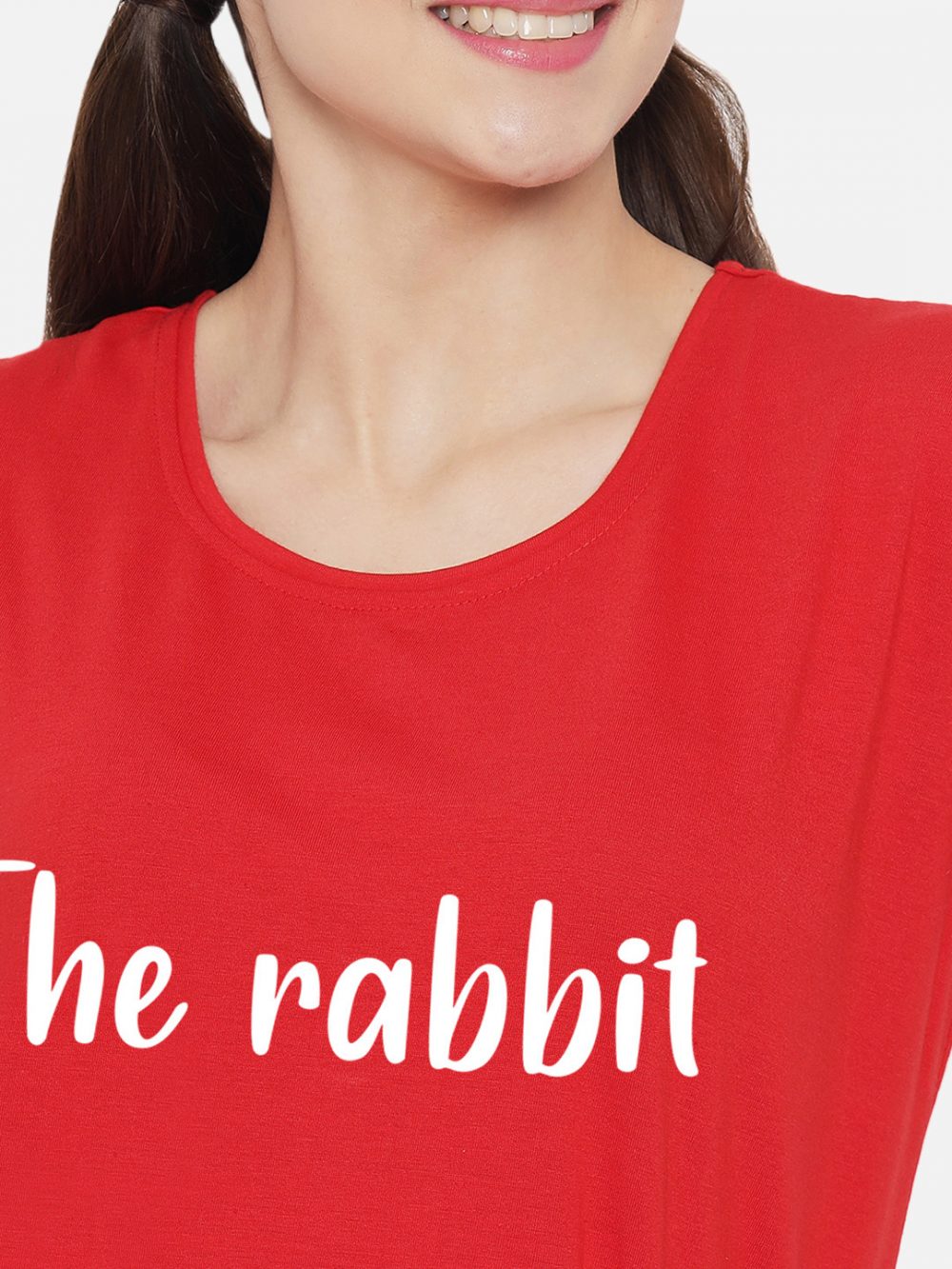 Red Printed Nightdress - Image 2